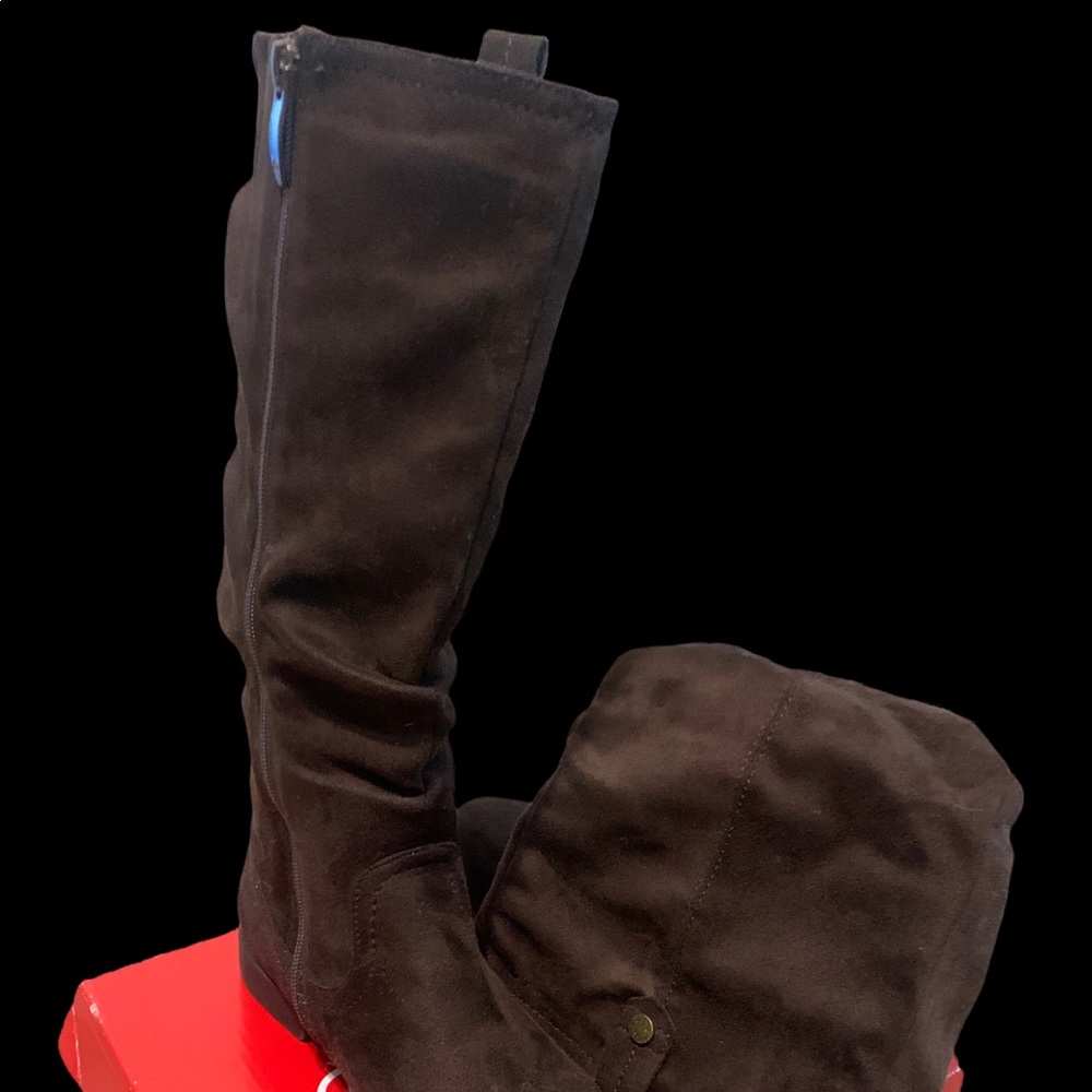 Brown long boots